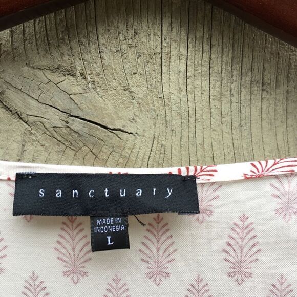 Sanctuary Sz L Lace Up Boho Peasant Dress - Picture 3 of 10